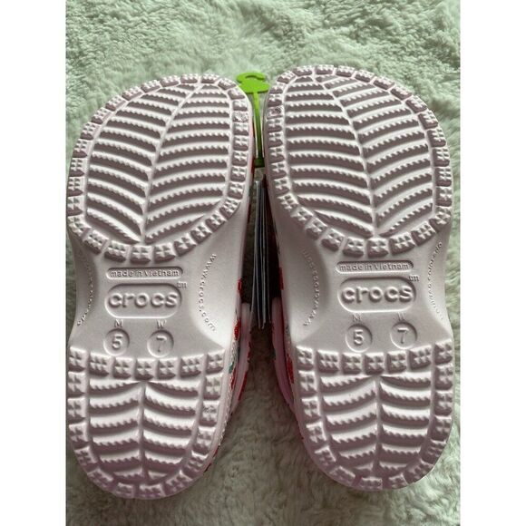 Crocs Classic Fresh Fruits Cherry Cherries Pink Clog 211008-6ZW Women’s Sz 7 NEW - Picture 10 of 11